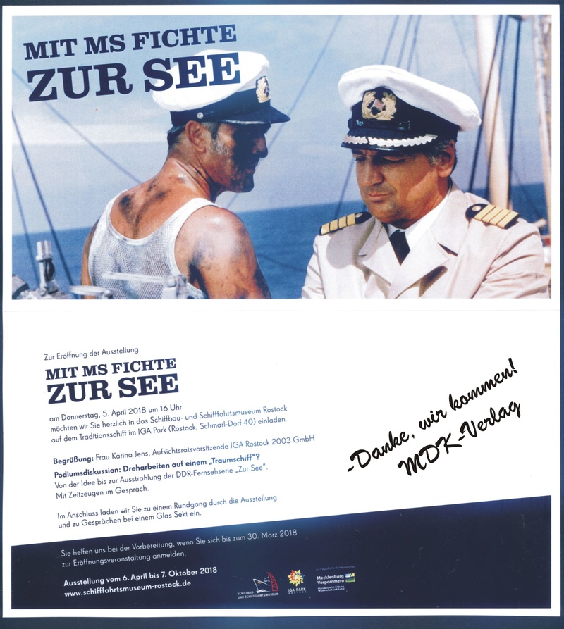 Ausstellung zu der Fernsehserie "Zur See"  --- "J. G. Fichte" in Rostock / MDK-Verlag Berlin Fichte13