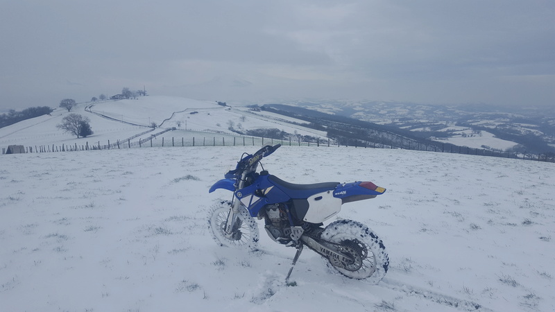 Aujourd'hui c'est neige....on peut pas rouler 20180212