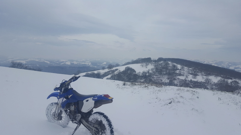 Aujourd'hui c'est neige....on peut pas rouler 20180217