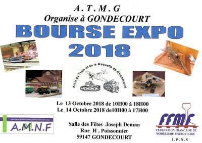 (10) - Octobre 2018 : 13 et 14 : Exposition-Bourse à GONDECOURT 59147. 2018-110