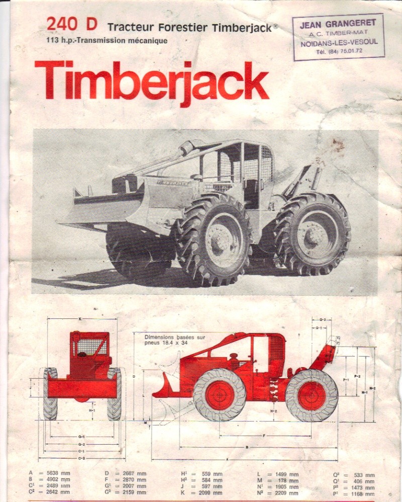 Tracteur et materiel FORESTIER Tim113