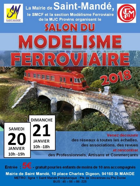 (01) - Janvier 2018 : 20 et 21 : Exposition de Modélisme à SAINT-MANDÉ 91460. St_man10