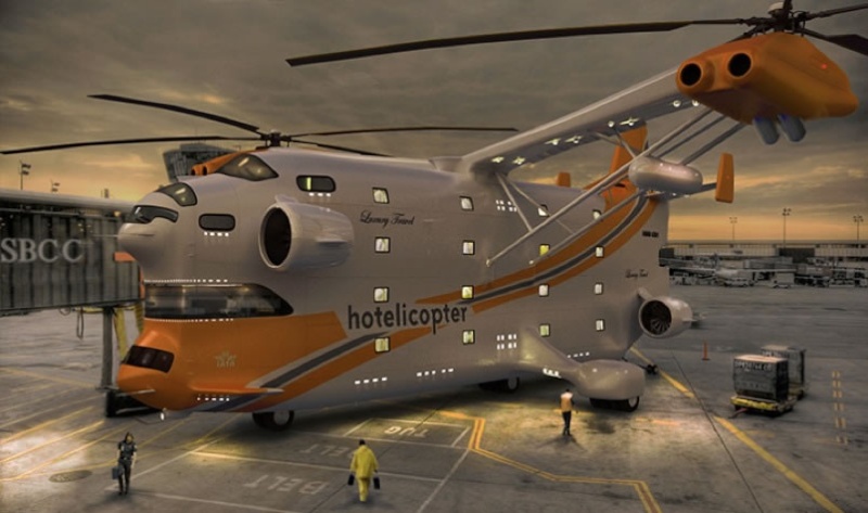 worlds first flying hotel helicopter Hoteli10