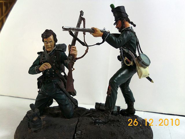 Almond Sculptures - Sergeant der 95the Rifles, 90mm Zinn - Baubericht - FERTIG 296