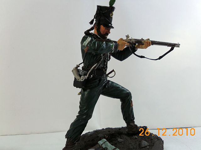 Almond Sculptures - Sergeant der 95the Rifles, 90mm Zinn - Baubericht - FERTIG 623