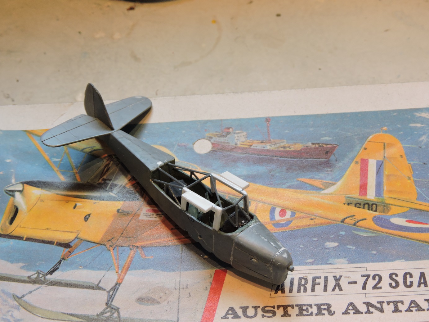 Le défi 2018 de fourneau : Auster en mode hydravion (Airfix 1/72) *** Terminé en pg 3 Auster18