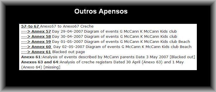 Do you believe something happened earlier than May 3rd ? If so, how did the McCanns manage to deceive everyone at the creche? Outros10