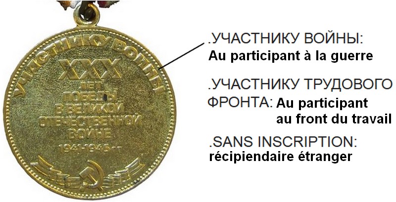 Les médailles commémoratives de la Victoire au cours de la Grande Guerre patriotique 1941-1945 30_ans10