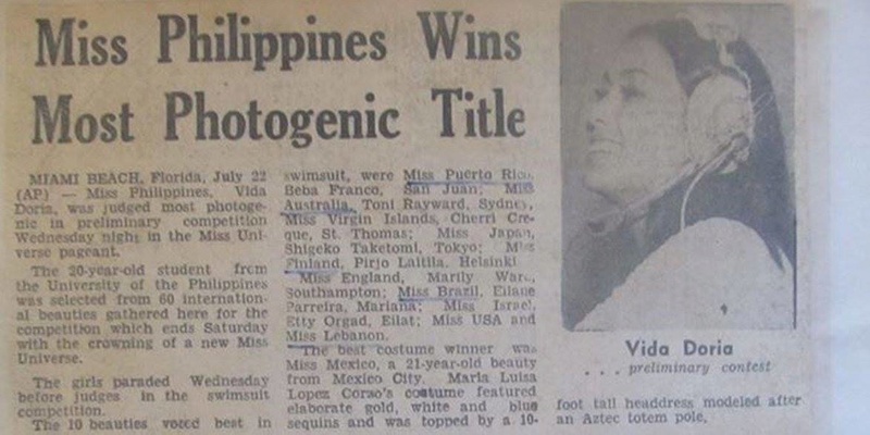Bb Pilipinas Universe 1971: Vida Valentina Doria (MU 71' Photogenic) 16826210