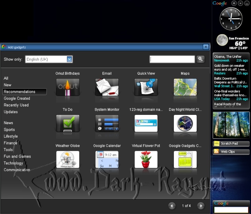 Google Gadgets / free nice tools in ur desk top 21-01-10