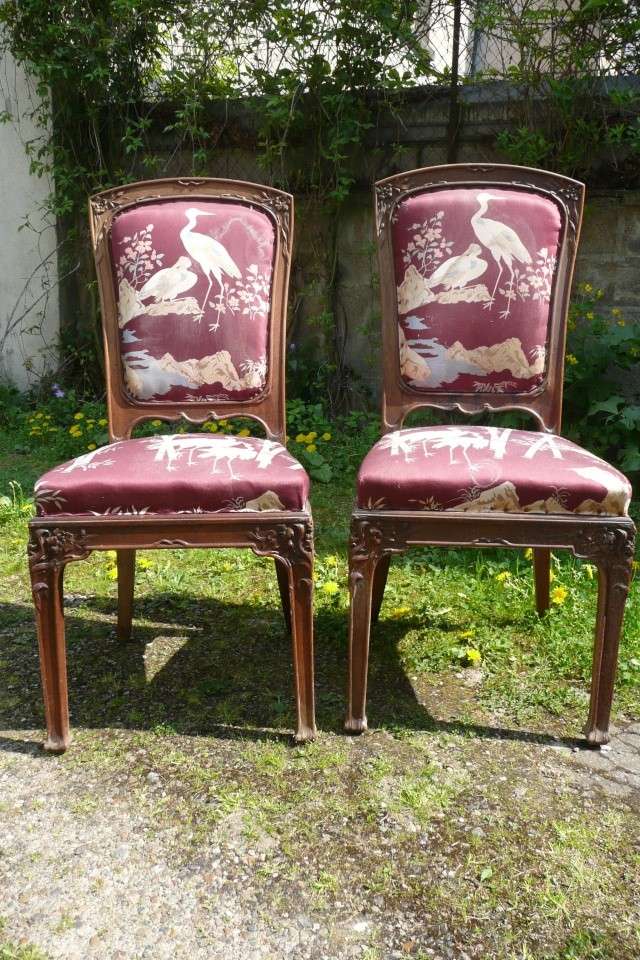 chaises 1900 art nouveau. * P1010311
