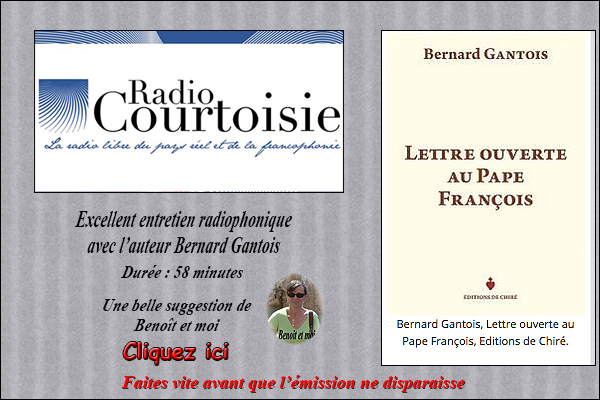 Excellent entretien radiophonique avec l'auteur Bernard Gantois (Radio courtoisie) Radio10