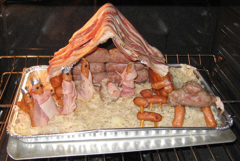 Crêche de Noel alsacienne.