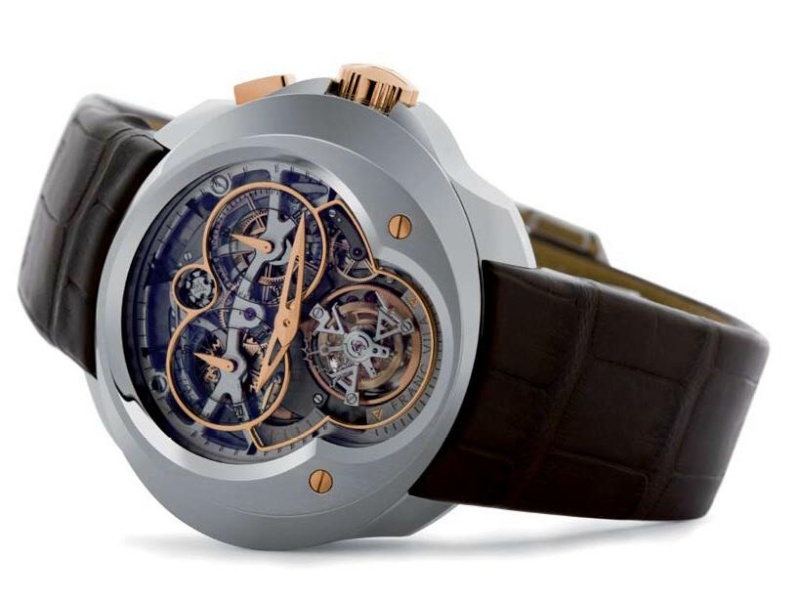 News - Franc Vila Cuatro Tourbillon Dial-Side Column Wheel Monopusher Chronograph Fv4410