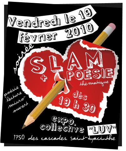 19 février à l'Atelier Art toutes directions, Saint-Hyacinthe Slamva10