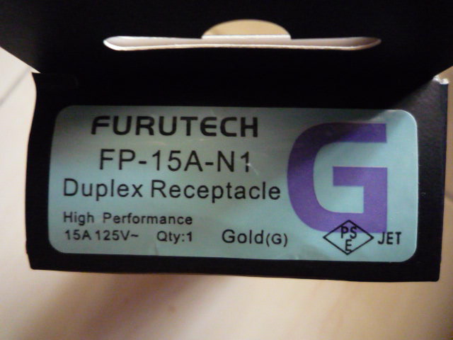 Furutech FP-15A-N1 Duplex Recepticle (NEW)SOLD P1020450