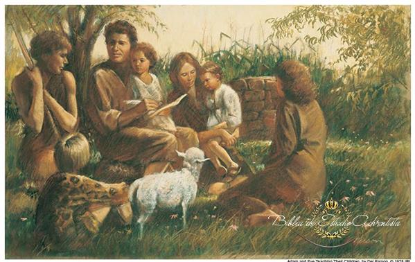Adán y Eva enseñan a sus hijos  Adan_y11