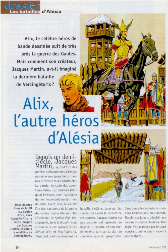 Interview, fanzines et articles divers sur Jacques Martin - Page 3 Alesia10