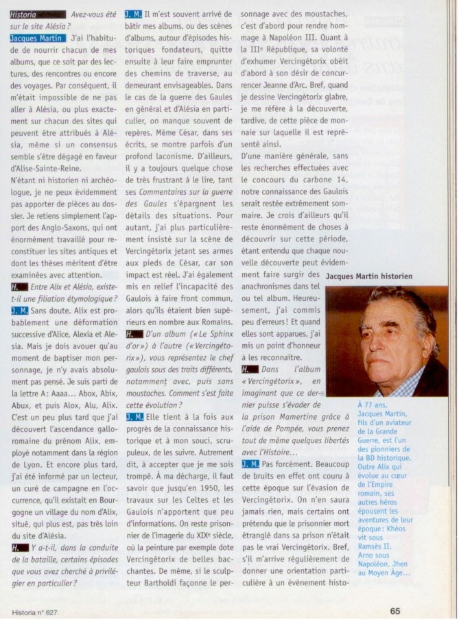 Interview, fanzines et articles divers sur Jacques Martin - Page 3 Alesia11