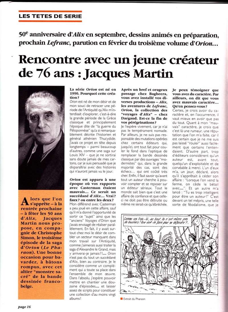 Interview, fanzines et articles divers sur Jacques Martin - Page 3 Jacque17
