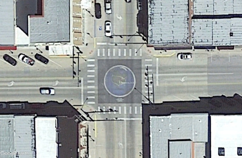 "Le centre du monde de Google Earth", Chanute (Kansas, États-Unis) Charnu10