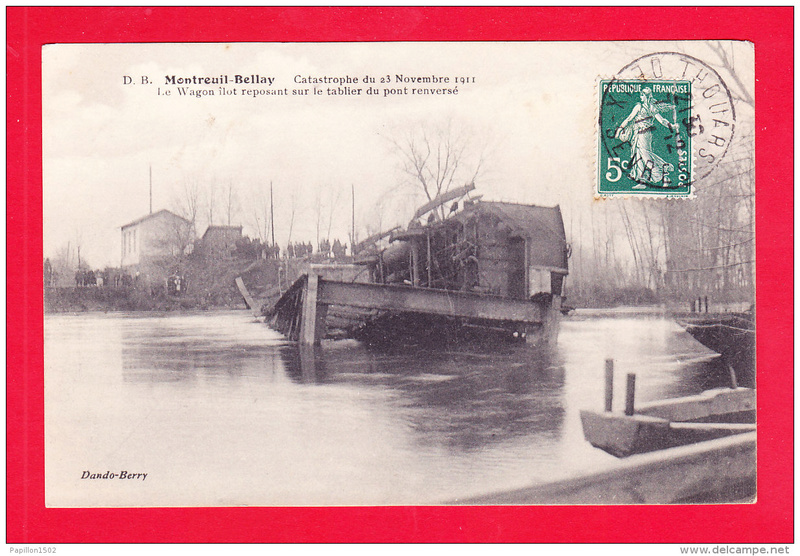 CPA Ponts et catastrophes angevines 1850, 1907, 1911 380_0010