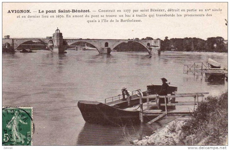 CPA avant les ponts suspendus de Marc Seguin, les bacs à traille 526_0010