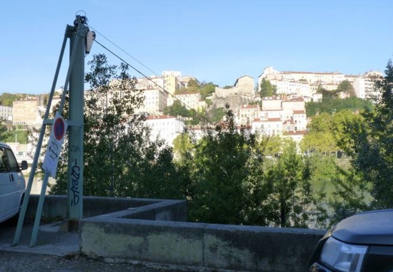 CPA avant les ponts suspendus de Marc Seguin, les bacs à traille Lyon_t10