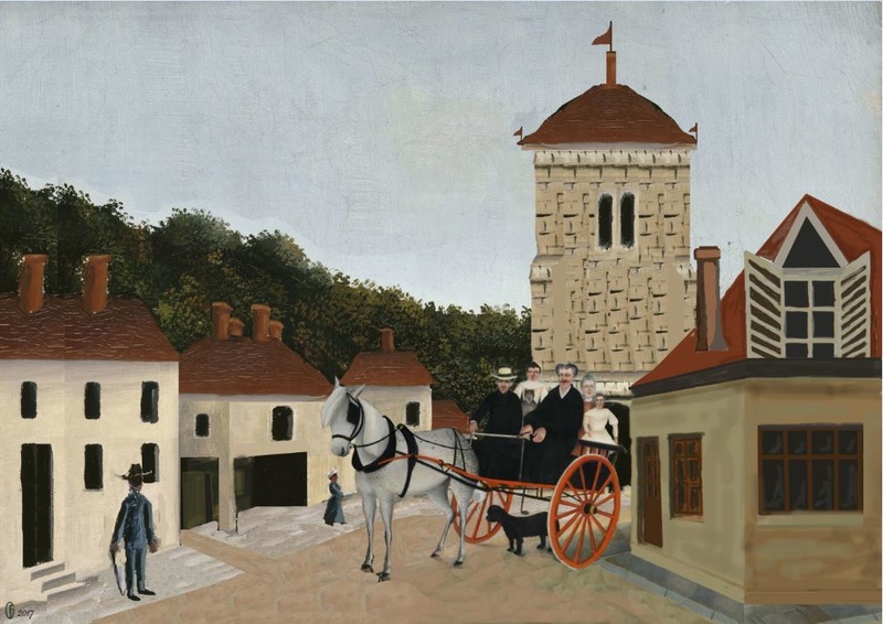 Et si Van Gogh était venu lui-aussi à La Bazouge? (Collages et pastiches) Rousso10