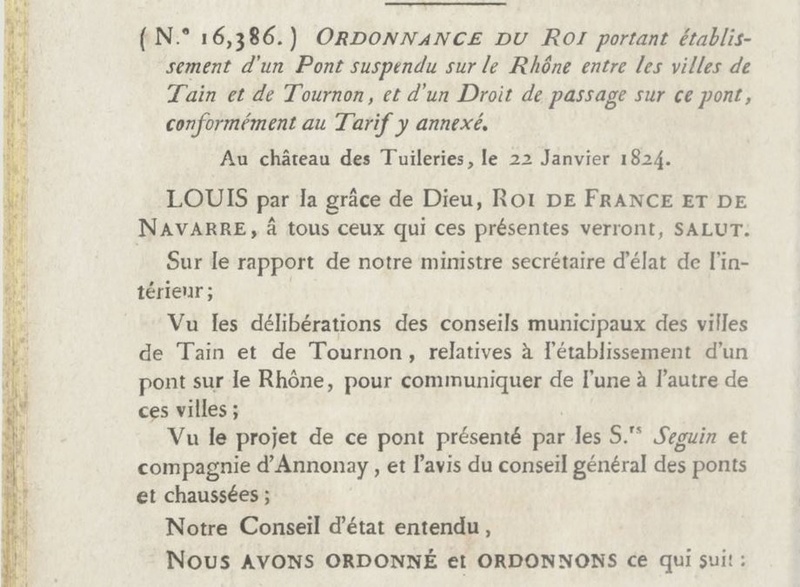 Vieux papiers et CPA : les ponts suspendus de Marc Seguin Tourno11