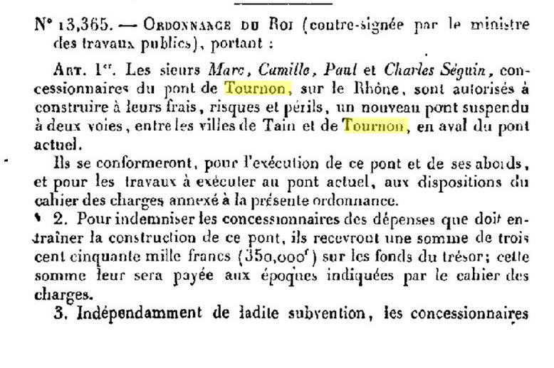 Vieux papiers et CPA : les ponts suspendus de Marc Seguin Tourno12