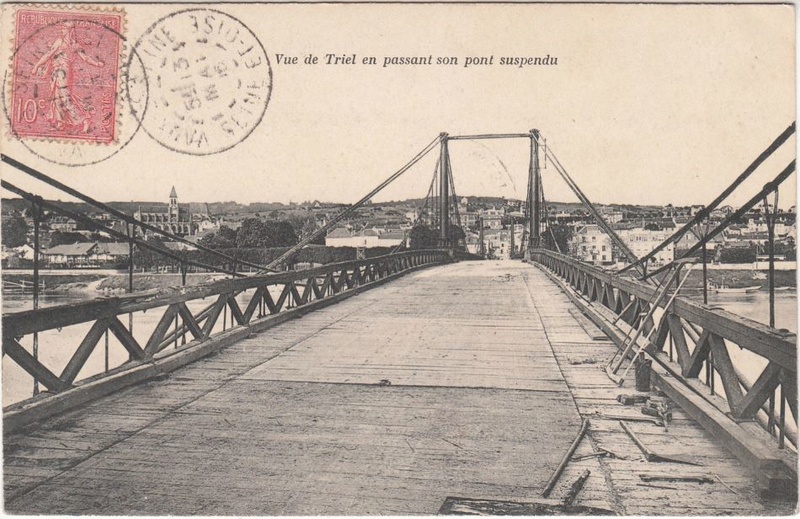 Vieux papiers et CPA : les ponts suspendus de Marc Seguin Triel_14