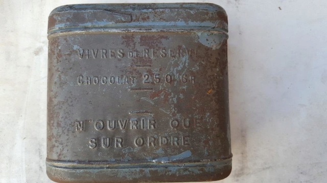 Boîte de chocolat 250g Vivres de réserve à "n'ouvrir que sur ordre"  20171041