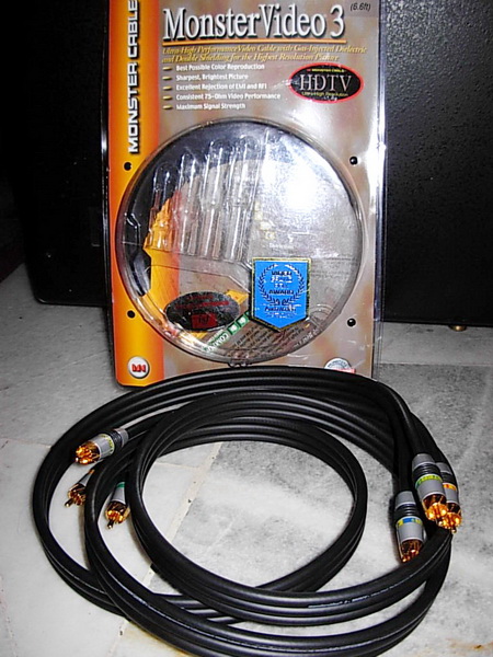 Monster® Video3 Component Video Cable (Used) SOLD Monste13