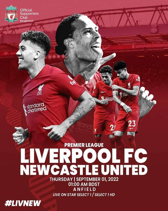 05. Spieltag der Premier League 2022/23 » 31.08. 2021 21:00 » FC Liverpool - Newcastle United 2:1 (0:1) - Seite 2 1-1110