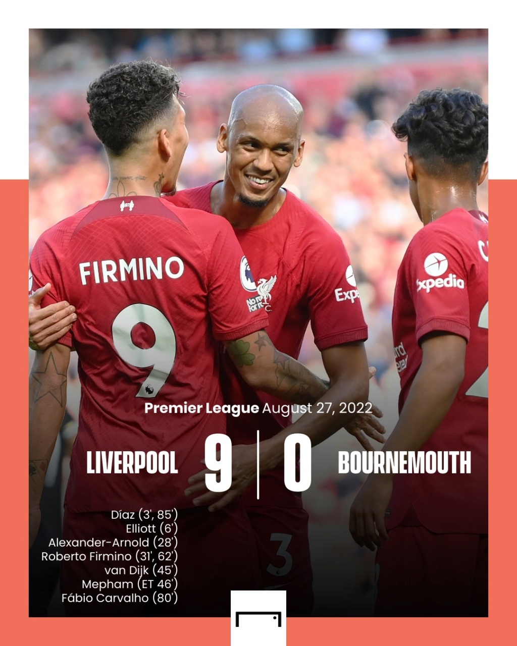 04. Spieltag der Premier League 2022/23 » 27.08. 2021 16:00 » FC Liverpool - AFC Bournemouth 9:0 (5:0) - Seite 2 10727