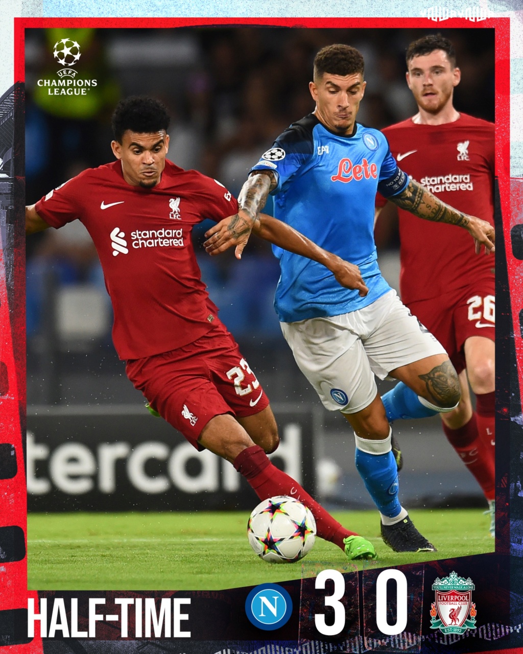 06. Spieltag der Champions League 2022/23 »07.09. 2021 16:00 » SSC Neapel - FC Liverpool 4:1 (3:0) - Seite 2 30593610