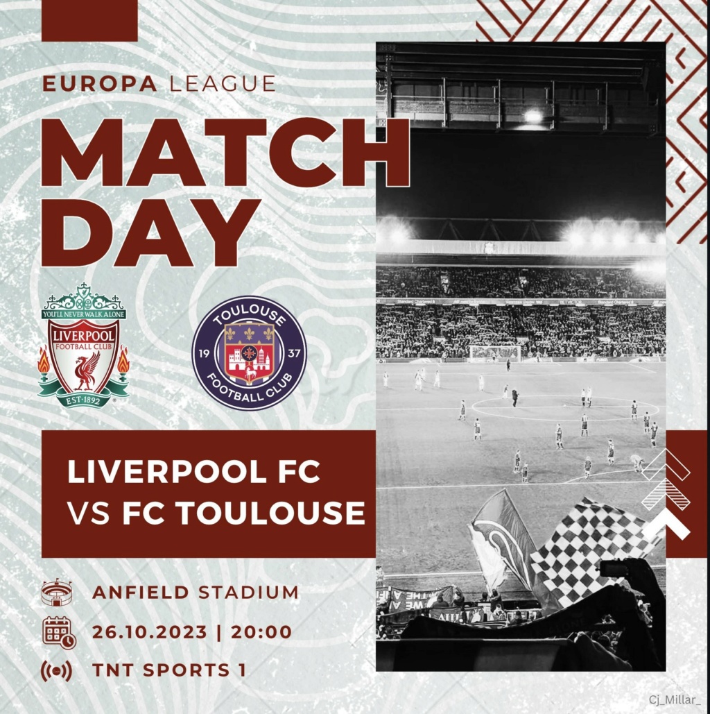 09.01. 3. Spieltag der Europa League 2023/24 » 16.10. 21:00 h » FC Liverpool - FC Toulouse  5:1 (3:1) - Seite 5 39536210