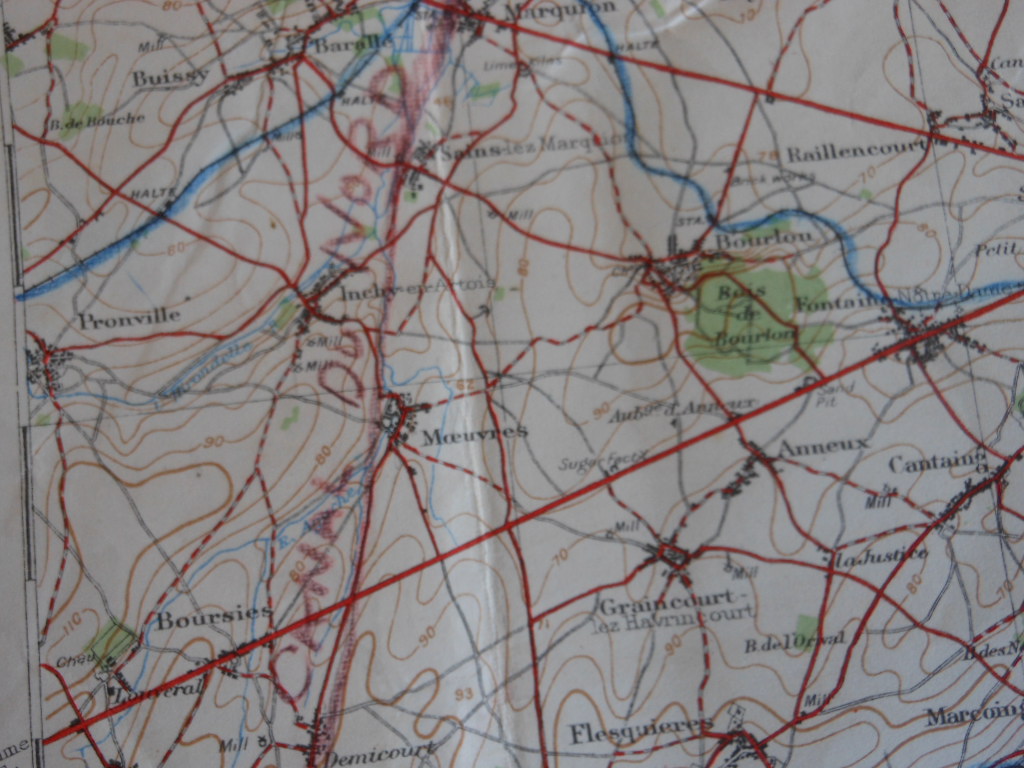 Identification marquages sur une carte Anglaise de 1916 région Cambrai ? Dscn1565