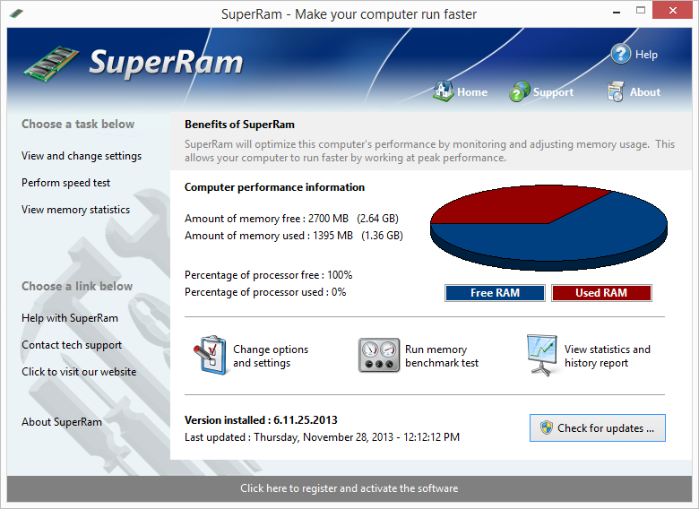 برنامج SUPERRAM لتسريع اداء الجهاز Pgware10