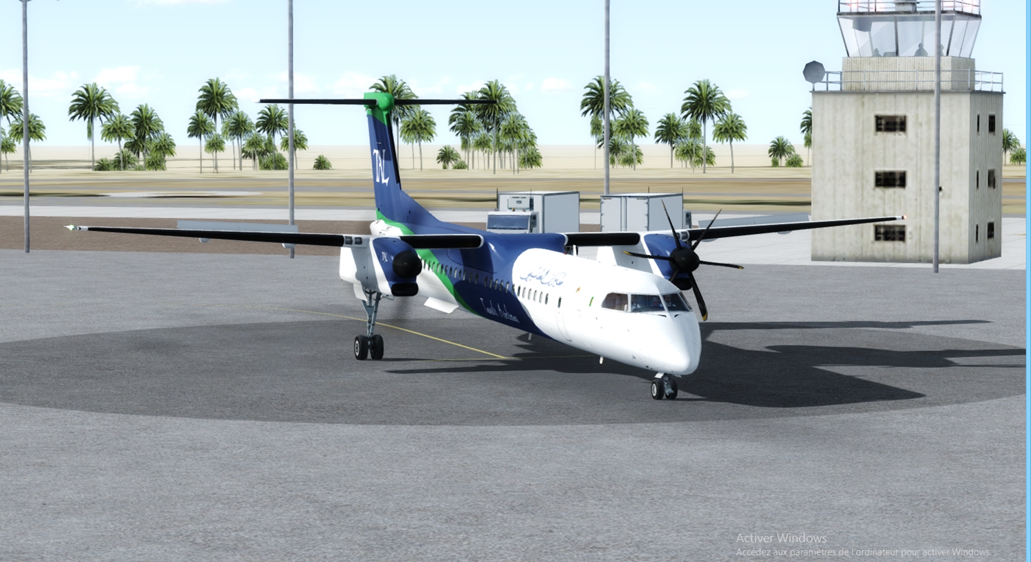 Biskra (DAUB) a Alger (DAAG) Tassili DASH 8 Q400 T710