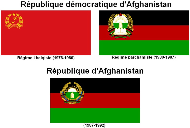 Drapeaux et pavillons de l'Afghanistan communiste Drapea10