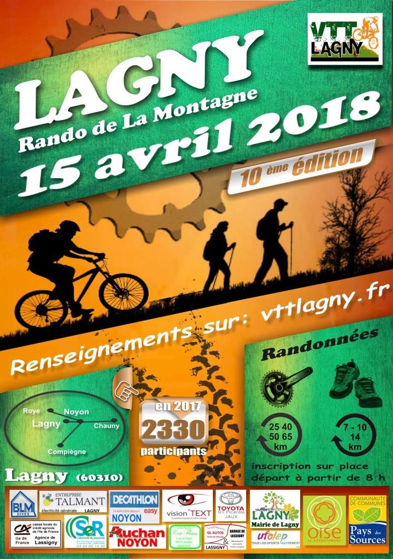 Rando VTT La Montagne de Lagny 2018 Affich12