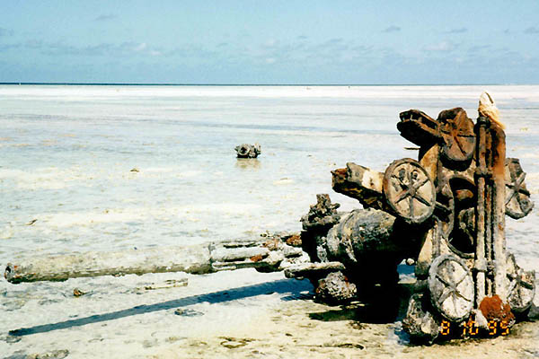 Erosion des cotes du Pacifique 199510