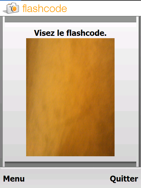 Application Flashcode (Lecteur code barre) Screen10