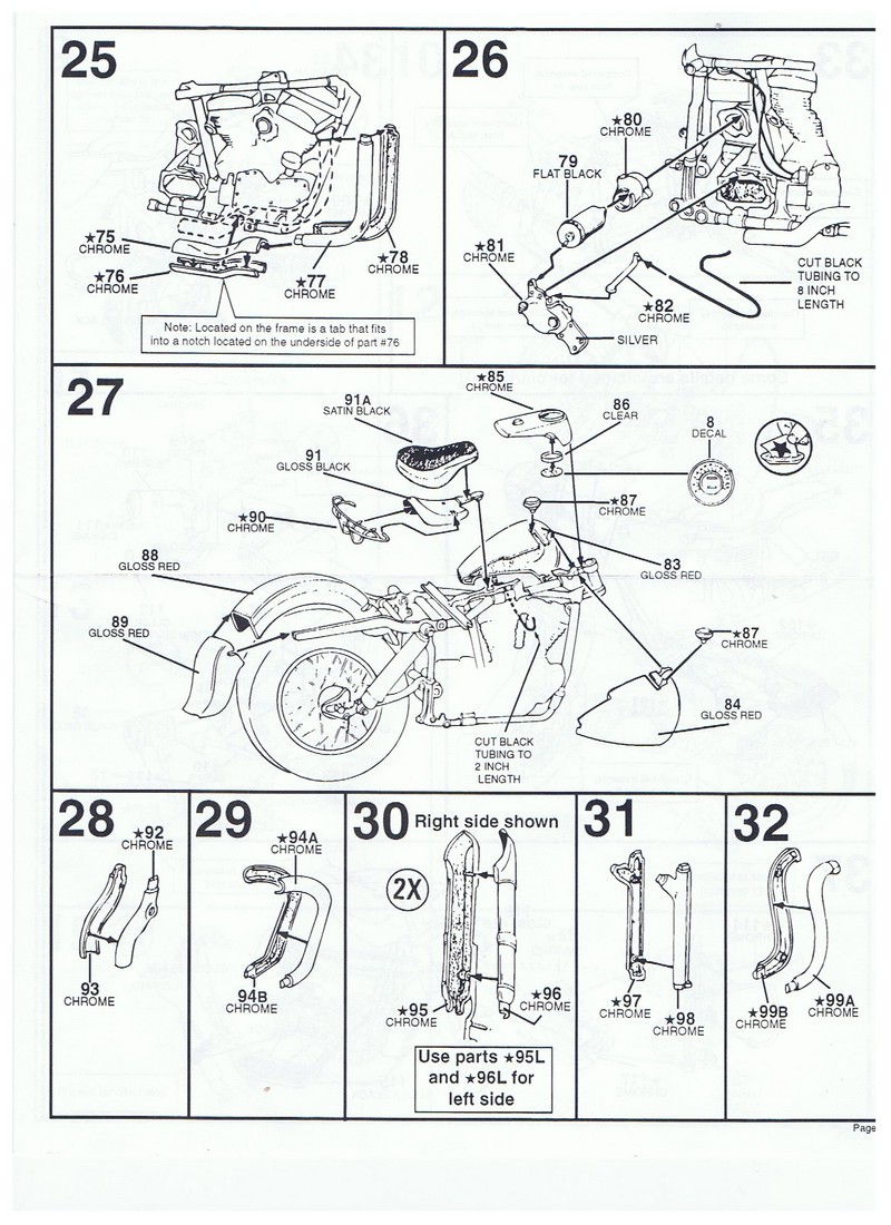 Projet Harley-Davidson Électra Glide - Échelle 1:8 No 85-7308 00512