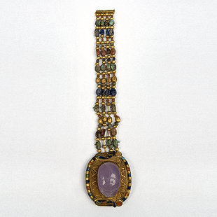 Bracelet of Tutankhamun with Beads and Scarabs Em-s1-10