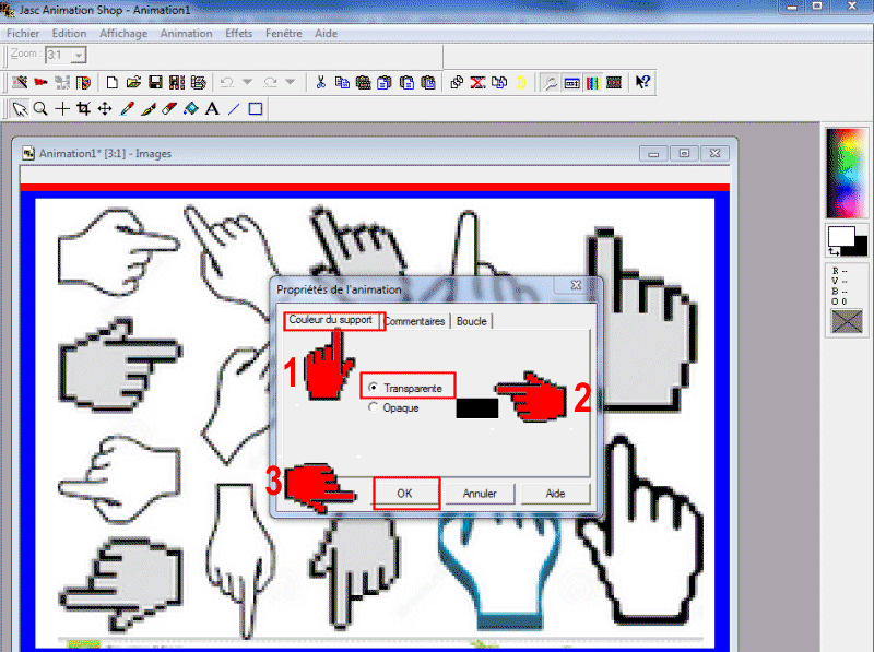 Tuto 0 - 2 : Rendre transparent le fond d'une image avec ANIMATION SHOP 95212110