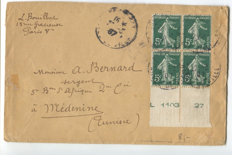 Tarifs postaux en mars 1907 11-3-010