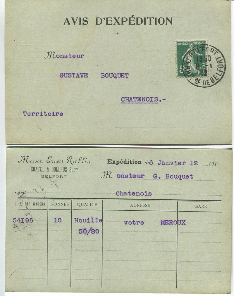 Tarifs postaux en mars 1907 Avis_e10